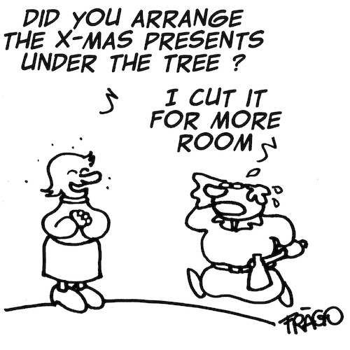 Cartoon: Christmas Tree (medium) by fragocomics tagged christmas,tree,christmas,tree