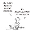 Brain in vacation