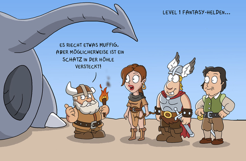 Cartoon: fantasyhelden (medium) by ChristianP tagged fantasyhelden