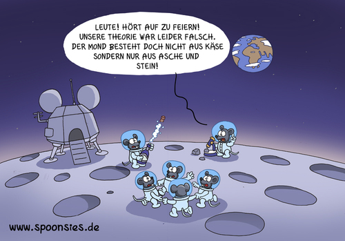 Cartoon: Mondmäuse (medium) by ChristianP tagged mondmäuse