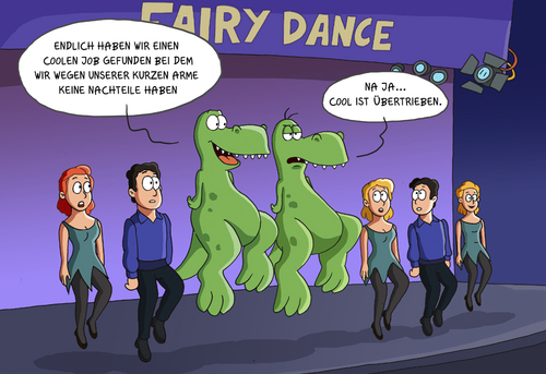 Cartoon: riverdance (medium) by ChristianP tagged riverdance