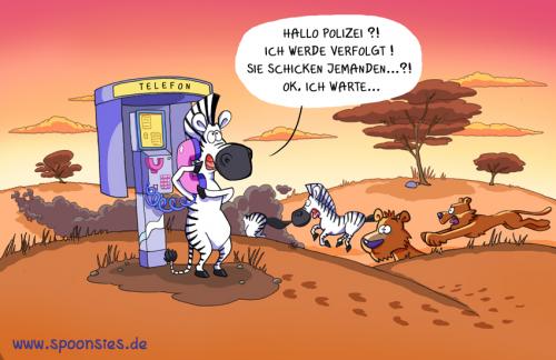 Cartoon: Zebra (medium) by ChristianP tagged zebra,serengeti