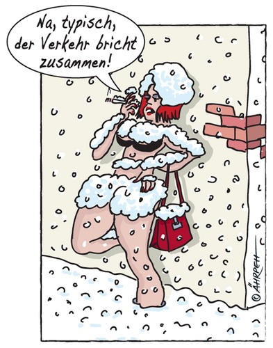 Cartoon: Deutschland im Winter (medium) by rpeter tagged schnee,prostituierte,winter,verkehr