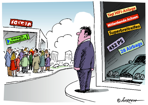 Cartoon: Ohne Worte (medium) by rpeter tagged auto,umwelt,wirtschaft,autokrise