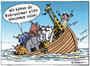 Cartoon: Dumm gelaufen (small) by rpeter tagged arche noah meer boot schiff tiere