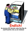 Cartoon: Endlich (small) by rpeter tagged opel,vw,bmw,mercedes,auto,automobil,car