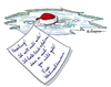 Cartoon: Gestern am See (small) by rpeter tagged weihnachtsmann eis see abschied mütze weihnachten