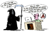 Cartoon: Krisensicherer Job! (small) by rpeter tagged tod arbeitsamt gaza gazastreifen job