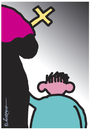 Cartoon: Ohne Worte (small) by rpeter tagged kirche,katholisch,kinder,missbrauch,pädophil,priester,bischof
