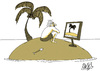 Cartoon: entertaining (small) by Ramses tagged desert,islands