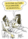 Cartoon: Holydays in the bed (small) by Ramses tagged holydays