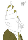 Cartoon: Spiral of thoughts (small) by Ramses tagged thoughts,ideas,thinker,good,improvement