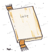 Cartoon: New book (small) by Monica Zanet tagged book reading laptop information learn