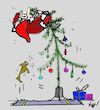 Cartoon: Santa Claus (small) by Monica Zanet tagged santa,claus,xmas,thief,christmas,dog