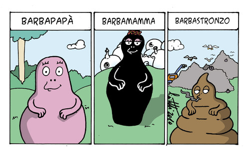 Cartoon: i barbapapa (medium) by ignant tagged barbapapa,cartoon,comic,strip