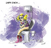 Cartoon: Lady Caca (small) by ignant tagged lady,gaga,musica,pop,vignette,cartoon