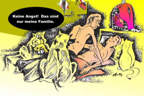 Cartoon: Das ist nur meine Familie (medium) by medwed1 tagged schljachow,cartoon