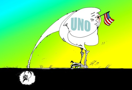 Cartoon: Ohne (medium) by medwed1 tagged ukraina,uno,dummheit