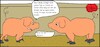 Cartoon: Was für ein Mensch... (small) by Kruscha tagged schweine