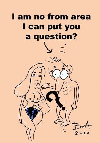 Cartoon: Interogation (medium) by boa tagged animation,painting,nude,happy,humor,comic,funny,boa,cartoon