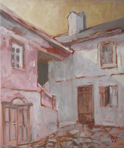 Cartoon: Sighisoara2 (medium) by boa tagged painting,color,oil,boa,romania,painter,landscape