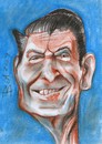 Cartoon: Reagan (small) by boa tagged aricature,cartoon,happy,nice,painting,humor,comic,boa,romania