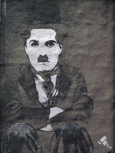 Cartoon: Concerned Charlie (medium) by Zoran Spasojevic tagged concerned,charlie,chaplin,portrait,digital,paske,emailart,spasojevic,zoran,kragujevac,serbia,graphics,collage