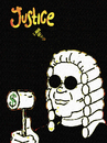Cartoon: Justice is blind? (small) by Zoran Spasojevic tagged justice,is,blind,dollar,digital,graphics,zoran,spasojevic,paske,kragujevac,emailart,serbia