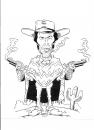 Cartoon: Clint eastwood caricature (small) by fieldtoonz tagged clint