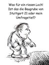 Cartoon: Das große Loch (small) by TomSe tagged mappus,stuttgart21,s21