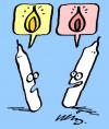 Cartoon: What things talk about - Part 2 (small) by neilo tagged candle,sex