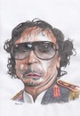 Cartoon: Gaddafi (small) by Joen Yunus tagged famous,people