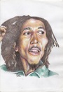 Cartoon: Robert Nesta Marley (small) by Joen Yunus tagged carricature colored pencil rasta marley