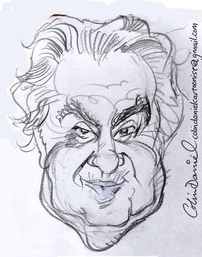 Cartoon: Albert R Broccoli caricature (medium) by Colin A Daniel tagged albert,broccoli,caricature