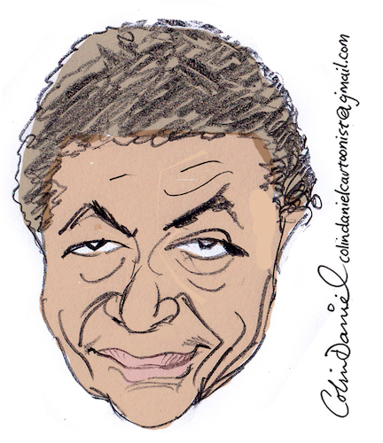 Cartoon: Paul Benjamin caricature (medium) by Colin A Daniel tagged paul,benjamin,caricature