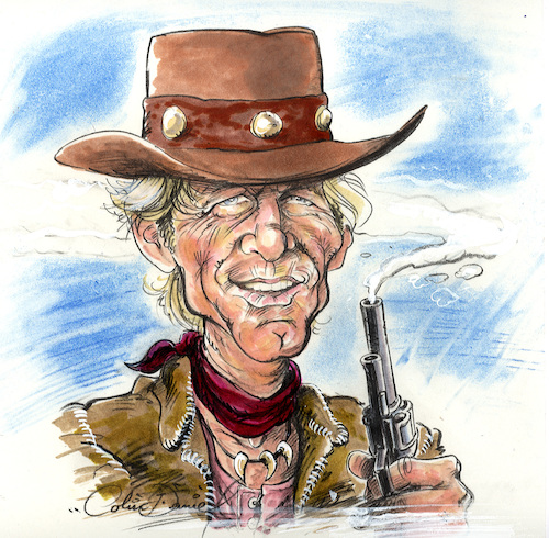 Cartoon: Paul Hogan caricature (medium) by Colin A Daniel tagged paul,hogan,caricature,colin,daniel