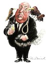 Cartoon: Alfred Hitchcock caricature (small) by Colin A Daniel tagged alfred,hitchcock,caricature,colin,daniel