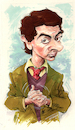 Cartoon: Rowan Atkinson caricature (small) by Colin A Daniel tagged rowan,atkinson,caricature,colin,daniel