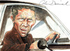 Cartoon: Steve McQueen caricature (small) by Colin A Daniel tagged steve,mcqueen,caricature,colin,daniel
