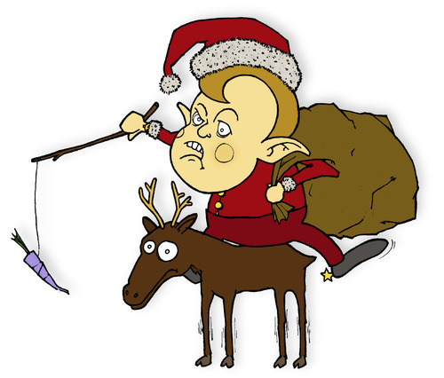 Cartoon: wichtel (medium) by stefan hoch tagged wichtel,weihnachten