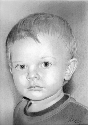 Cartoon: little boy (medium) by Slawek11 tagged portrait