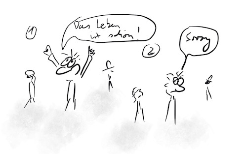 Cartoon: Das Leben (medium) by hurvinek tagged leben