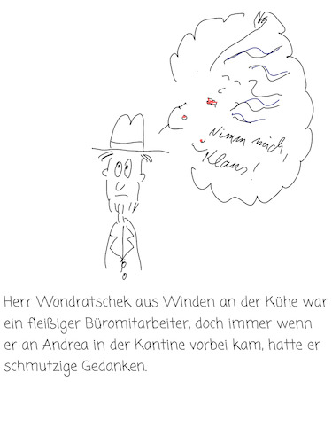 Cartoon: Lüsterne Gedanken (medium) by hurvinek tagged männer