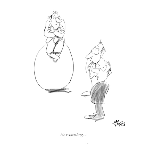 Cartoon: Corporate Breeding (medium) by helmutk tagged business