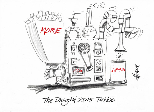 Cartoon: Draghis Turbo (medium) by helmutk tagged business