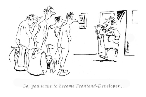 Cartoon: Front End (medium) by helmutk tagged business