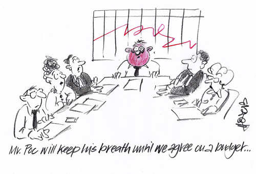 Cartoon: Keep The Breath (medium) by helmutk tagged business