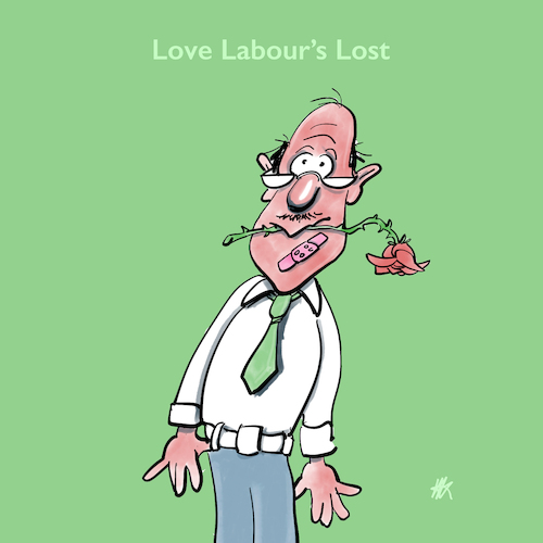 Cartoon: Love Labour (medium) by helmutk tagged love