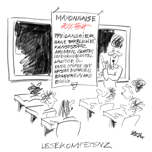Cartoon: Mayonaise (medium) by helmutk tagged literature