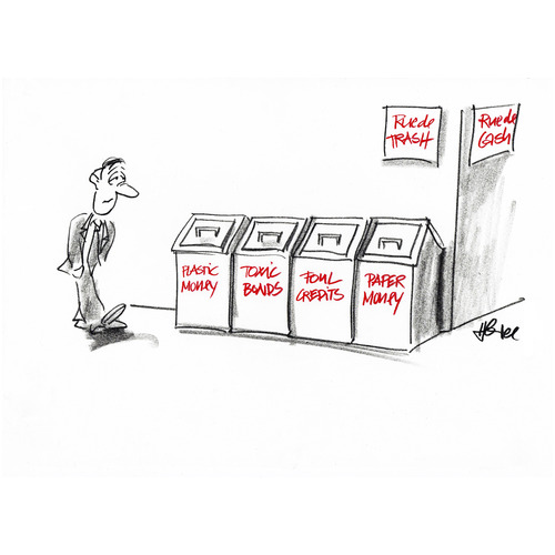 Cartoon: Plastic Money (medium) by helmutk tagged business